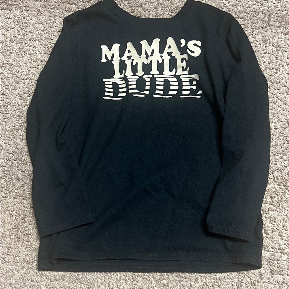 Garanimals Black Long Sleeve Tee - Mama's Little Dude